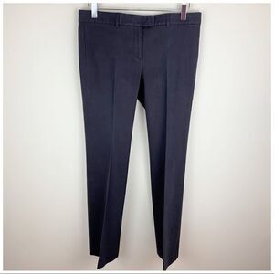 Theory Brown Stretch Mid-Rise Cotton Dress Pant Boot Cut Sz 4